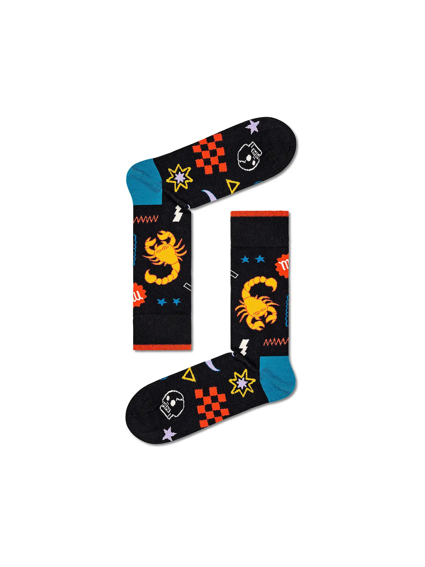 HAPPY SOCKS | Herren Socken 41-46 SCORPION black | 